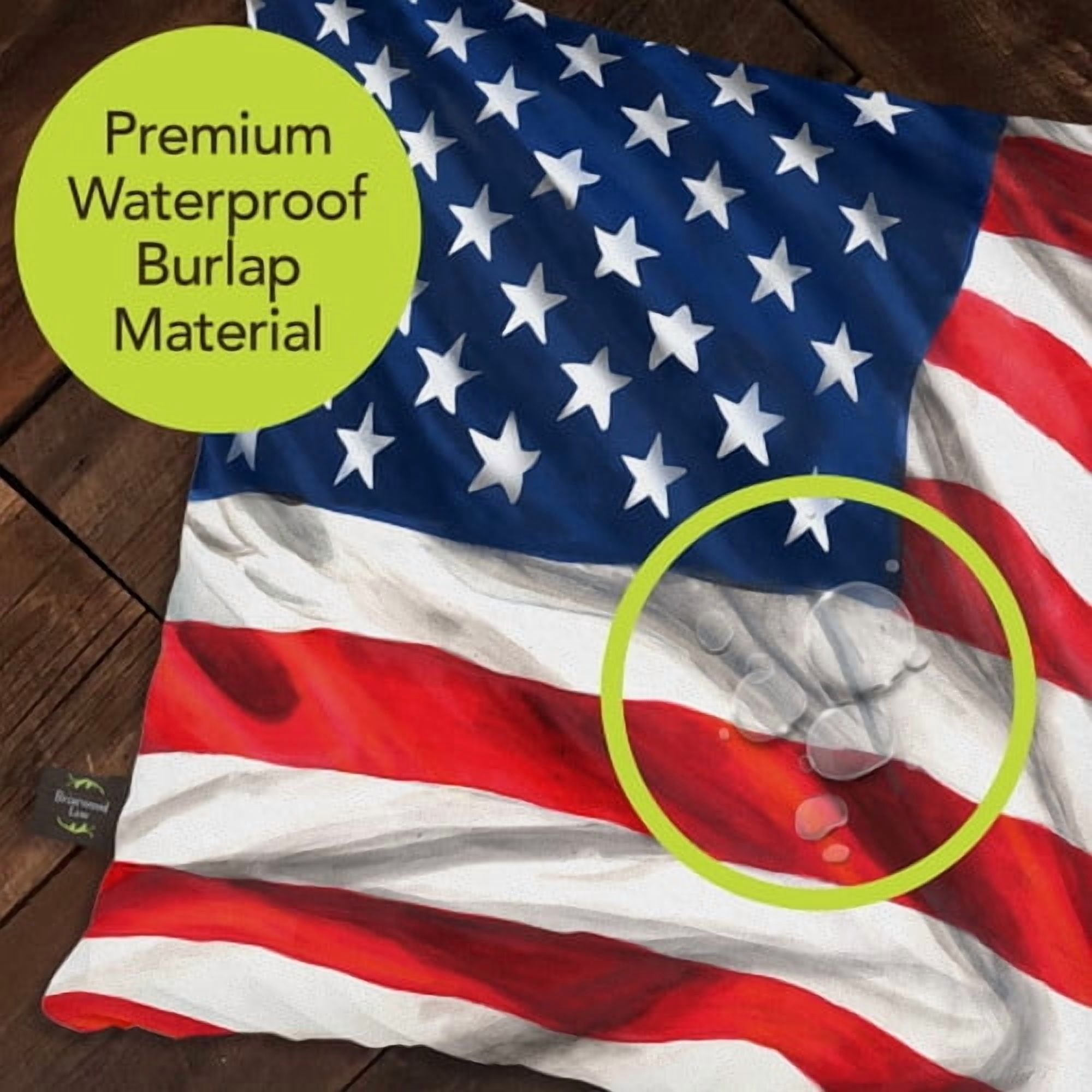 Briarwood Lane Waving American Flag Patriotic Decoratiev Pillow