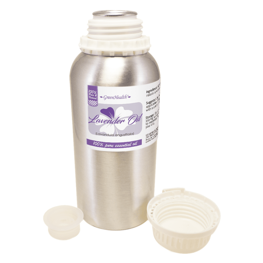 Lavender (Bulgarian) Essential Oil - 16 fl oz - Aluminum Bottle w/ Locking Cap