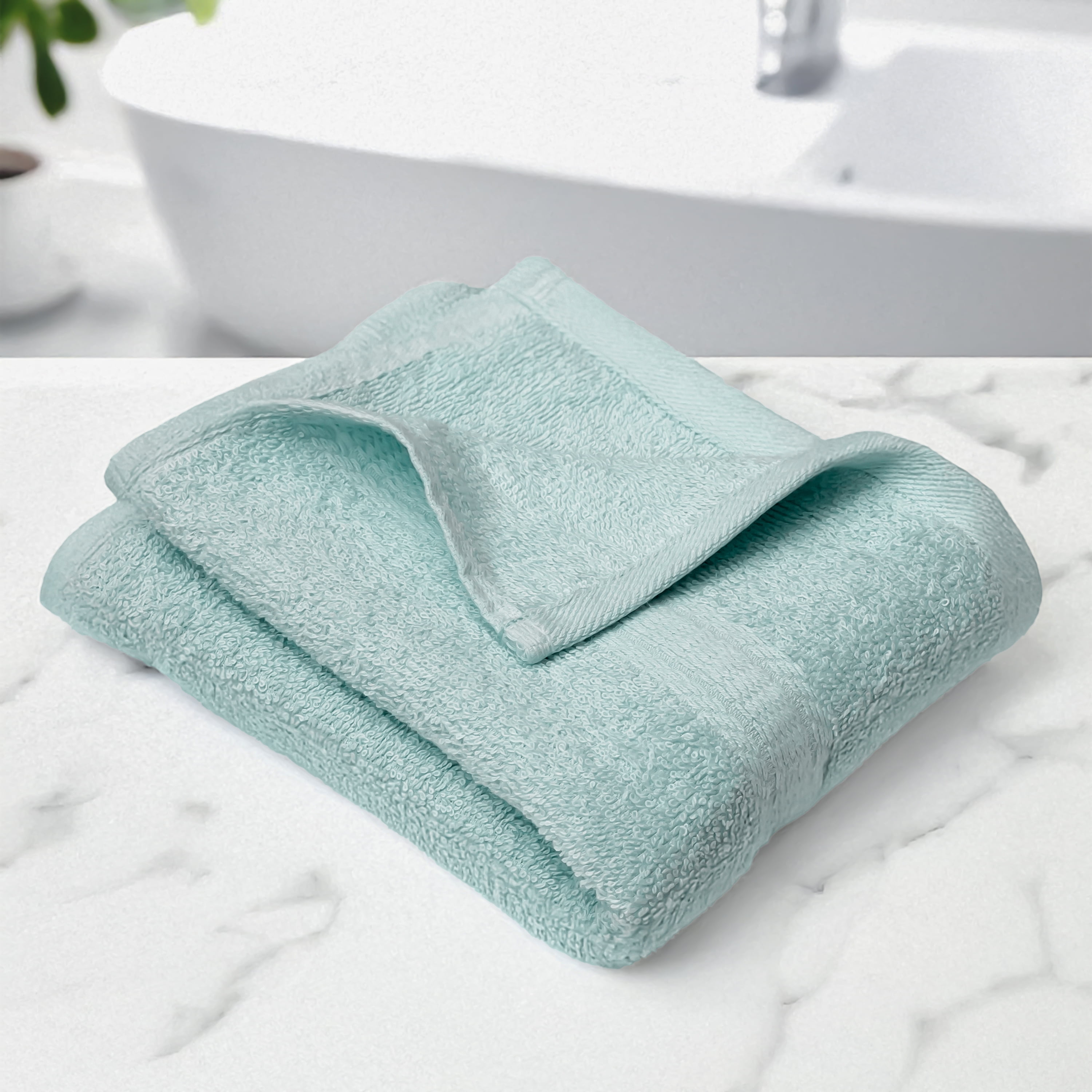 Mainstays Basics Solid Hand Towel, 100% Cotton, 16x26"