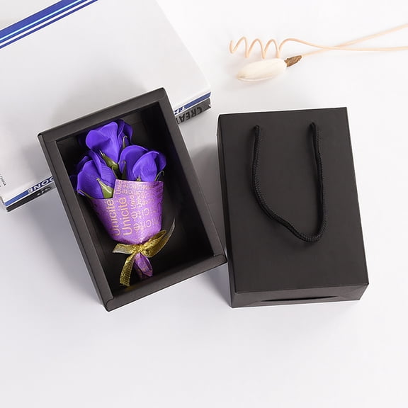 EUDIDV Exquisite Soap Bouquet Romantic Soap Blossoms Mother's Day Gift Immortal Rose Flower Soap Bouquet Party Wedding Decor Women Decorative Soap Flower