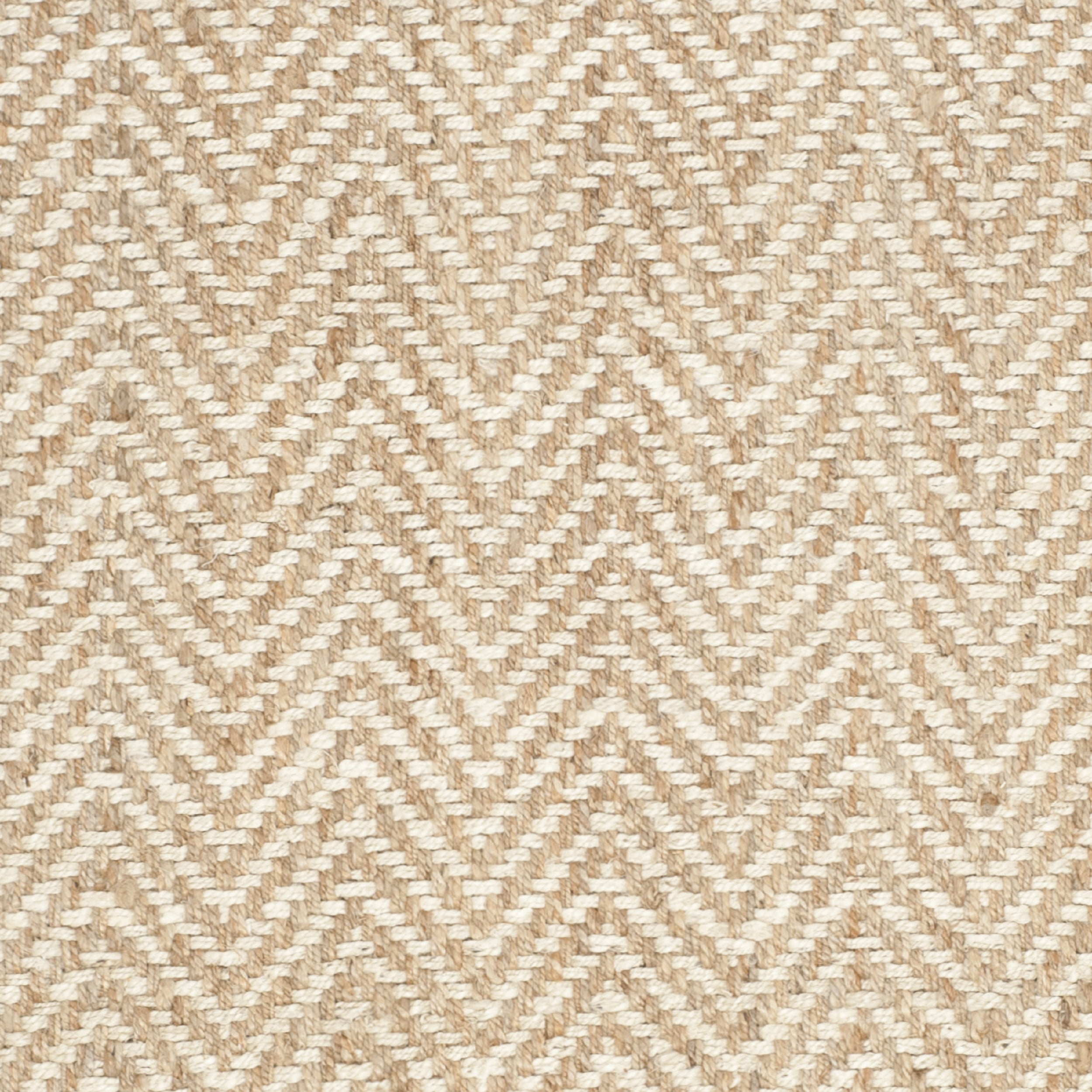 SAFAVIEH Natural Fiber Gillian Chevron Jute Area Rug, Bleach/Natural, 6' x 9'