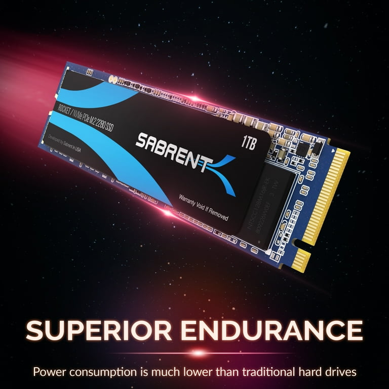Sabrent ROCKET - SSD - 1 TB - internal - M.2 NGFF 2280 - PCIe 3.1