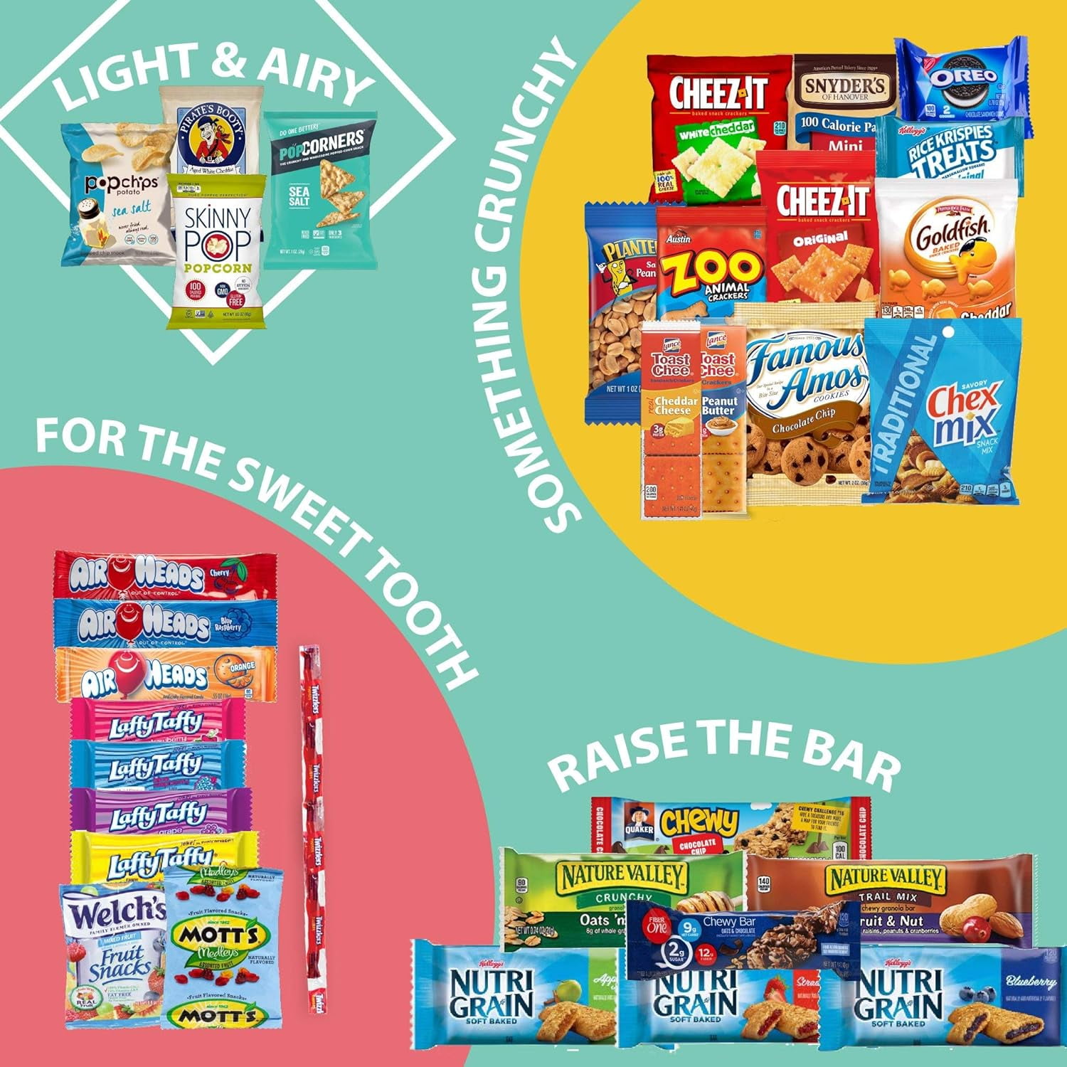 Gift A Snack Premium Snack Variety Pack Gift Box (35 Count) Chips, Cookies, Candy, Crackers - Snack Box Gift Basket