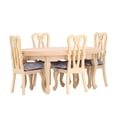 thumbnail image 2 of Silla de mesa para casa de muñecas, muebles en miniatura realistas de madera, mesa de comedor, modelo de silla, decoración del hogar, 1:12, 2 of 8