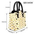 thumbnail image 2 of Lsque Cute Yellow Duck Pattern Leather Rivet Shoulder Bag – Elegant Genuine Leather & Microfiber PU Crossbody with Detachable Adjustable Strap, 2 of 5