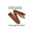 thumbnail image 4 of INSPIRE CHIC Womens Plus Size Obi Belts, Bowknot Self-Tie Wrap Around Wide Sash Waistband Belt for Dresses Brown 25.59-28.35", 4 of 6
