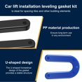 thumbnail image 3 of AEVXKHI 120PCS Auto Lift Installation Leveling Shim Kit, Sturdy U Shape Plastic Shim Enduring Horseshoe Shape Shim Tile Spacer Car Lift Mount Leveling Shim for Leveling, 3 of 10