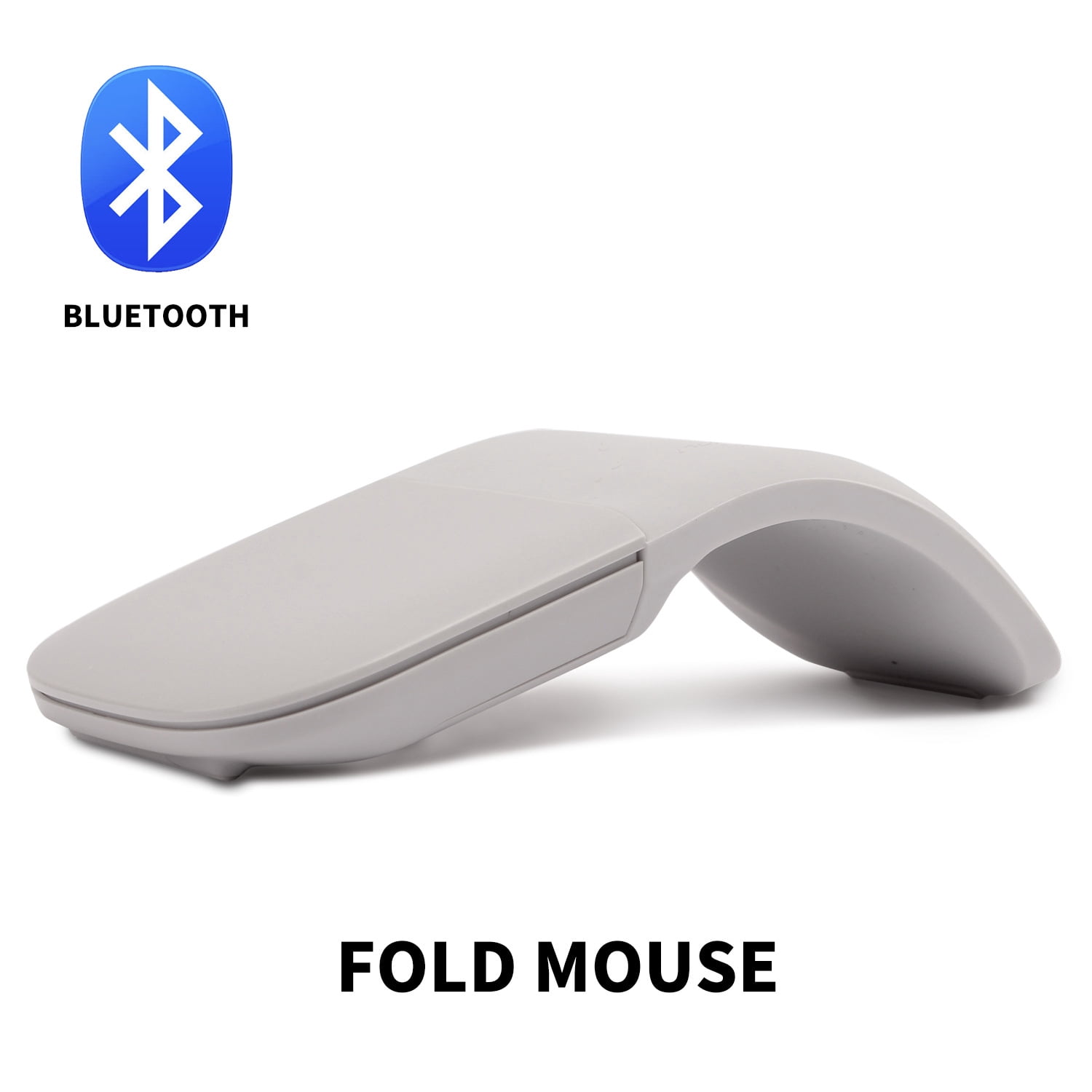 Wireless Bluetooth Mouse for Surface Laptop, Arctouchmouse Foldable Rechargeable Mouse with USB Receiver & Touch Scroll, Slim Travel Computer Accessory