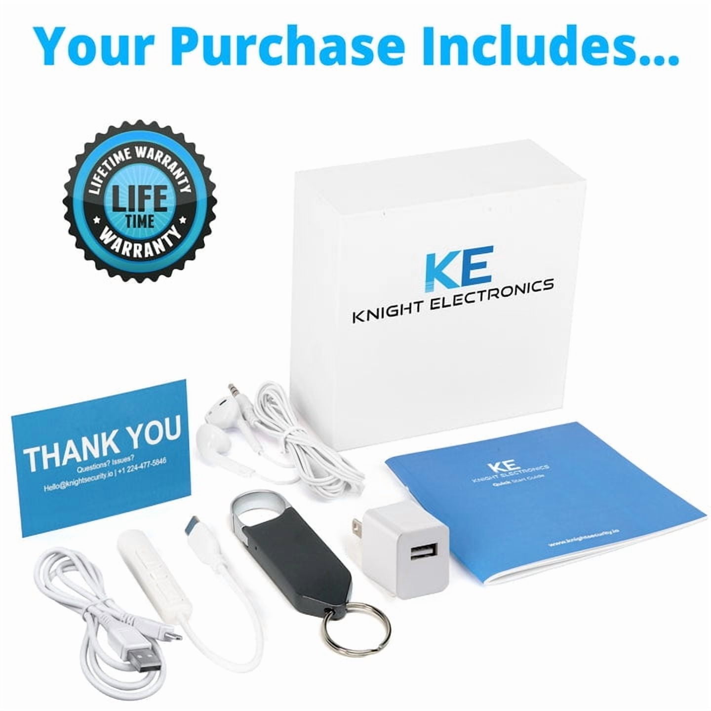COBRA 128GB Voice Activated Recorder with MASSIVE Storage (1600 Hours). Keychain Voice Recorder With Playback & Audio Recorder for Work, Meetings, & School! Grabadora de Voz, Audio Recording Devices