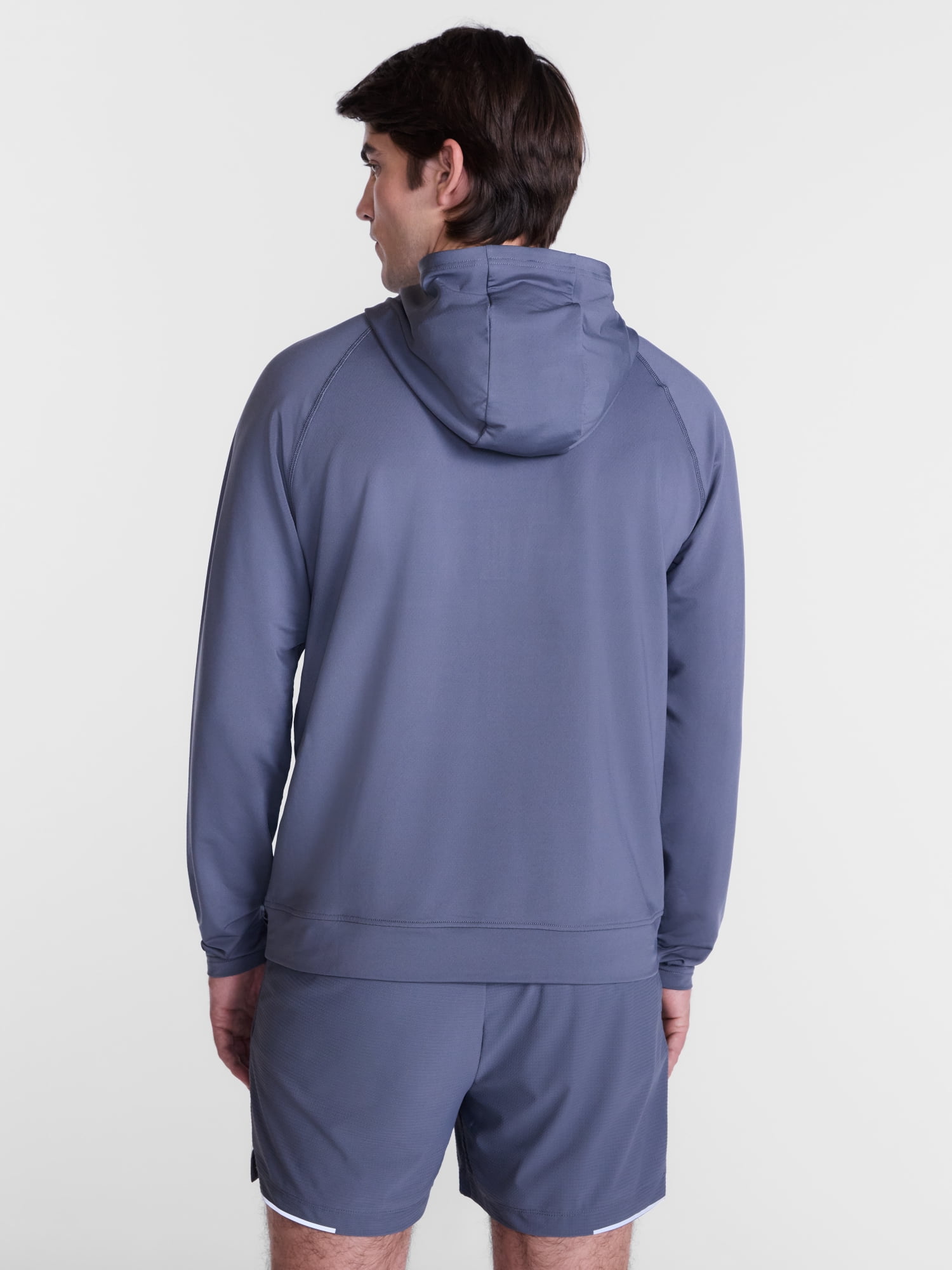 Avia Men's and Big Men's Hooded Half Zip Pullover, Sizes XS-4XLT