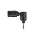 thumbnail image 3 of Abody Mini Microphone pour Téléphone Intelligent, Micro Cardioïde, Prise 3.5mm TRRS, Angle Réglable à 90°, avec 2 Pare-Brise pour Téléphone Intelligent, Diffusion en Continu en Direct, Vlog, Chant en Ligne, 3 of 7