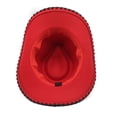 thumbnail image 4 of Large Cowboy Hat for Women,Wide Brim Felt Cowgirl Hat with Classic Hatband, 4 of 4