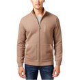 thumbnail image 2 of Tasso Elba - Chaqueta con cremallera frontal para hombre, color marrón, mediano Tasso Elba Chaqueta de camisa, 2 of 2