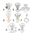 thumbnail image 3 of French Fries Strainer Basket Potato Fried Food Container Metal Convenient Sturdy Stable Cooking Cone-Shaped Cooking Tools Shop Kitchen Wedding Birthday Type 8, 3 of 9