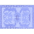 thumbnail image 1 of Ahgly Company Machine Washable Indoor Rectangle Abstract Blue Modern Area Rugs, 7' x 9', 1 of 4