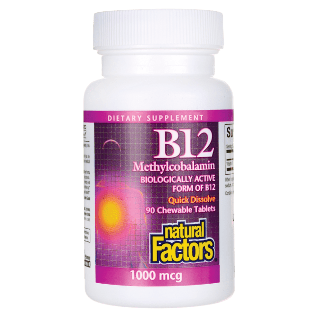 Natural Factors Natural Factors  B12, 90 ea