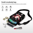 thumbnail image 7 of HELLHERO Christmas Santa Claus Musical Notes Underarm Shoulder Bag, 2 Layers, Travel, Outdoor and Daily Use Polyester 4.33x1.97x7.09 Christmas Santa Claus Musical Notes, 7 of 7