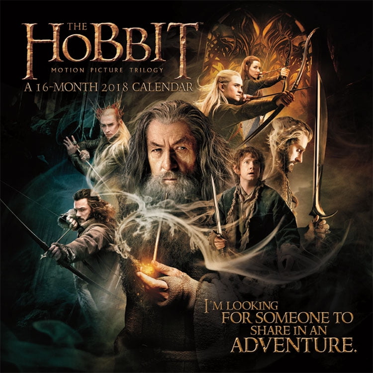 The Hobbit 2018 Wall Calendar - Walmart.com - Walmart.com