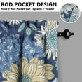 thumbnail image 5 of Kitchen Curtains and Valance Set 36 Inch Tier Pioneer Colorful Floral 3 Pieces Set Dining Room Small Curtain Drapes Cafe Curtains Valance for Home Decor Rod Pocket, 5 of 6