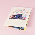 thumbnail image 2 of OULII 1Pack Creative Greeting Cards Blue 3D Design for Father's Day Holiday Wishes, 2 of 8