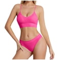 thumbnail image 1 of Gathering Thin Steel Oversized Sports Suspender Vest French Triangular Cup Bra Set, 1 of 6