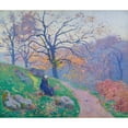 thumbnail image 3 of Paul Madeline 23x20 Black Modern Framed Museum Art Print Titled - On the Way to Diben (1910), 3 of 5