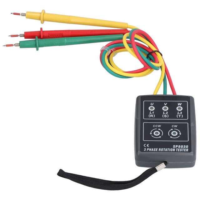 Phase Rotation Meter, Rotation Meter SP8030 Phase Sequence Meter For Circuit Maintenance For Industry For Electric Current Measurement