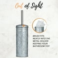 thumbnail image 3 of Autumn Alley Toilet Bowl Brush and Holder Bathroom Accessories, Bathroom Toilet Brush, Modern Farmhouse Bathroom Decor, Standing Rustic Toilet Bowl Brush with Holder, Bathroom Decor Sets, Galvanized, 3 of 7