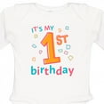 thumbnail image 4 of Inktastic It's My First Birthday Boys or Girls Long Sleeve Baby Bodysuit, 4 of 5
