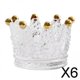 thumbnail image 1 of Paquete de 3-6 ceniceros para puros Crown, plato para dulces, portavelas exclusivo 6 piezas, 1 of 10