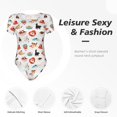 thumbnail image 4 of Balery funny cats celebrating Valentine's Day Body de cuello redondo de manga corta para mujer Tops de manga corta Tops básicos-X-Large, 4 of 7
