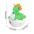 thumbnail image 1 of Lindo dinosaurio mecedor HUOGUO de juguete eléctrico de succión magnética, 1 of 2