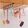 thumbnail image 5 of Heavy Duty Metal Mug Hooks, Under Cabinet Coffee Mug Holder with 6 Hooks, Mug Organizion Rack for Displaying Mugs/Cups/Kitchen Utensils, 2 Pack, 10.43x2.95", 5 of 9