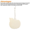 thumbnail image 4 of 10 Pcs Wooden Halloween Ornaments Paintable Wooden Pumpkin Crafts for Party Wedding Crafts Hanging Decorations, 4 of 6