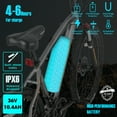 thumbnail image 3 of Hiland Rockshark Electric Bike Electric Mountain Bike Aluminum 27.5 inch 350W 20MPH Adults E-Bike Shimano 21 Speed Disc Brake Suspension Fork with 36V 10.4Ah Removable Battery Grey, 3 of 9