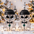 thumbnail image 5 of 20OZ Christmas Horror Nightmare Night Glass Cup with Straw, Nightmare Jack Clear Tumbler with Beanie Hat Lid and Scarf, Cute Novelty Drinkware, Christmas Jack Clear Glass Cup Collectibles Gifts -2PCS, 5 of 6