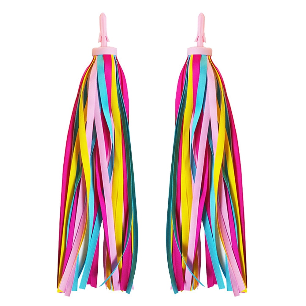 vistreck 2 PCS Kid's Rainbow Bike Streamers For Girls Boys Children's