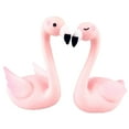 thumbnail image 1 of EeaseMX 1 par de adornos de dibujos animados de pájaros nórdicos, artesanía creativa, regalo de Año Nuevo, decoración de bodas, accesorios para tartas, accesorio de decoración del hogar (rosa), 1 of 7