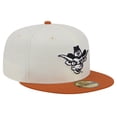 thumbnail image 3 of Men's New Era Texas Longhorns Chrome White Vintage 59FIFTY Fitted Hat, 3 of 6