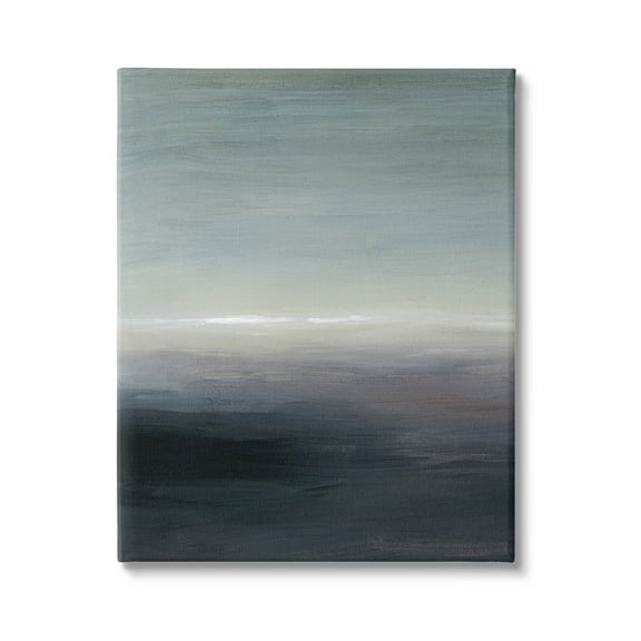 Stupell Industries Dark Abstract Landscape Horizon Painting Gallery Wrapped Canvas Print Wall Art, Design by Grace Popp