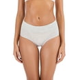 thumbnail image 4 of LELINTA Womens Super Soft Cotton Underwear High Waist Full Coverage Briefs Panties Solid Color 4 Pack, 4 of 8