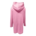 thumbnail image 3 of ZHOUCHANKIDS Plus Size Hooded Zip Up Sweatshirt Jacket Long Sleeve Lined Oversized Casual Outerwear Coat for Fall Winter Light Pink, 3 of 3