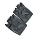 thumbnail image 3 of Par de guantes de estilo punk para hombre, guantes de medio dedo, guantes a prueba de viento para rendimiento (negro), 3 of 5