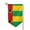 Sharp Corner, variant on Cape Verde Flag Double Sided Garden Flag for Indoor Outdoor Decorations 12.5 * 18 Inches Fillet