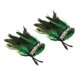 thumbnail image 5 of 2 calentadores de brazos de felpa para carnaval, baile, Brasil, Halloween, mujeres verde, 5 of 9