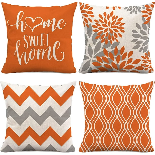 Cómo Combinar Cojines Cojines Para Sofa Naranja Fundas Cojin 45x45