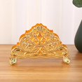 thumbnail image 2 of Zinc Alloy Carved Napkin Holder Tissue Dispenser for Home Counter Decor, 2 of 5