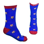 Maccabi Art Official FC Barcelona Knit Socks With Logo, Size 9-13
