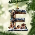 thumbnail image 4 of 26 Letters Christmas Tree Decoration Pendant Christmas Tree Ornaments Personalized DIY Christmas Ornaments Christmas Decoration Xmas Tree Hanging Decor Feature (E), 4 of 7