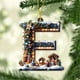 thumbnail image 4 of Adornos de árbol de Navidad de 26 letras - Decoraciones acrílicas personalizadas con gorros de Papá Noel, de una pieza, 4 of 7